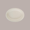 50 Pz Vassoio Piatto Ovale Bio Eco Carta Polpa Cellulosa 26x20cm [54f2704b]