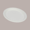 50 Pz Vassoio Piatto Ovale Bio Eco Carta Polpa Cellulosa 26x20cm [4249b11c]