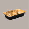 50 Pz Coperchi Contenitore Oro Nero 2 Porzioni Eclipse 221x168H45mm PL221112 [2bf98a66]