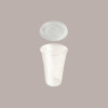 100 Pz Bicchiere Plastica PET 575cc (0,4 L alla Tacca) + Coperchio Piatto taglio Croce [99a82e90]