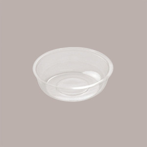 100 Bicchiere Plastica PET 650cc (0,5 L alla Tacca) + Coperchio Cupola Senza Foro