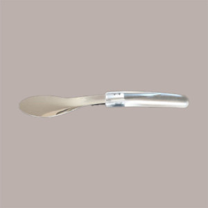 Spatola Acciaio con Manico Policarbonato Trasparente Ideale per Gelato 26cm