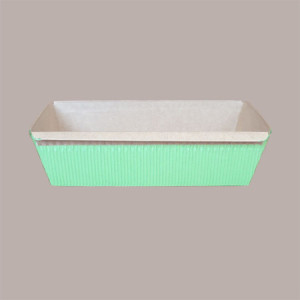 20 Pz Stampo Forme Cottura Carta Forno Verde Usa e Getta per Plumcake 200gr 84x170H50mm [416f3c18]