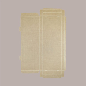 10 Pz Scatola Cartoncino Liscio Avana Porta Salmone Trancio 700x250H40mm [49196b3b]