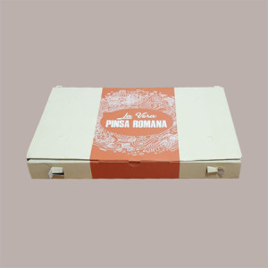 25 Pz Scatola Carta per Asporto Pizza Pinsa Romana 23x36H4cm [e1e31747]