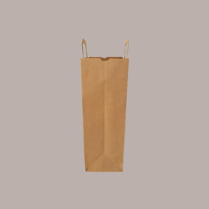 50 Pz Borsa Shoppers Carta Avana Eco 110 gr Manico Pattina 45+15x49cm