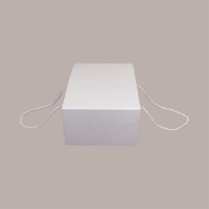 5 Pz Scatola per Confezioni Regalo Porta Colomba di Pasqua 500g in Carta Rosa Segreto con Cordini 210x270H120mm