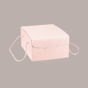 5 Pz Scatola per Confezioni Regalo Porta Colomba di Pasqua1000g in Carta Rosa Segreto con Cordini 235x335H140mm [f28d42f5]