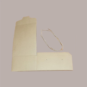 5 Pz Scatola per Confezioni Regalo Porta Colomba di Pasqua1000g in Carta Avana Segreto con Cordini 235x335H140mm [17e21c52]
