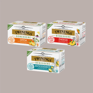 Scatola Legno 4 Scomparti + 54 Filtri Tisane Assortite Twinings