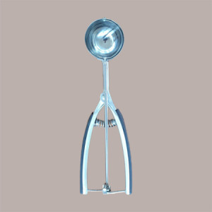Porzionatore a Molla per Palline Gelato in Acciaio Dm44mm Martellato