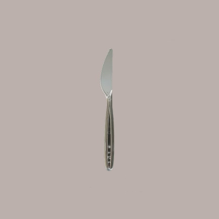 50 Pz Coltelli Rigidi Trasparenti Monouso Posate in PS cm19 [ffe49738]
