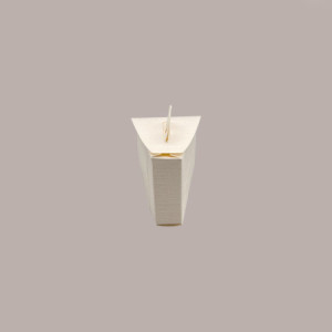 20 Pz Bauletto Dolcetto Seta Bianco Ideale per Contenere Confetti 75x45x50mm
