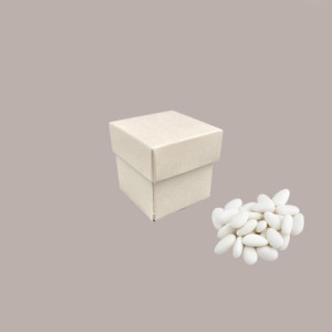 10 Pz Scatola in Carta Seta Bianco con Coperchio Ideale per Piccoli Articoli Regalo 50x50x50mm [c4ae8520]