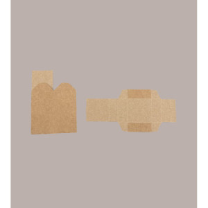 10 Pz Scatola in Carta Avana con Coperchio Ideale per Piccoli Articoli Regalo 50x50x50mm