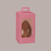 5 Pz Scatola Porta Uovo Cioccolato con Fondo in Carta Fucsia Golosa con Finestra Trasparente 180x180x290 mm [90fd20b7]