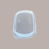 50 Pz Vaschetta Nera con Coperchio per Sushi 800 cc 285x185H35 [c1045f2d]