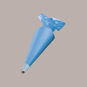 100 Pezzi Sac à poche Blu monouso in polietilene trasparente extra forte H 65 cm
