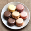 25 Pz Scatola Porta Macaron Fondo e Coperchio Trasparente 8 Pose [fde40031]