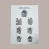 5 Pz Scatola per Confezione Regalo in Carta Avana a Forma di Lanterna 300x225H365mm [9730b209]