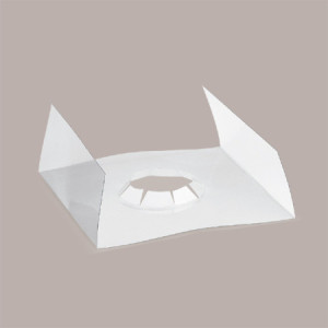5 pz Scatola Trasparente Porta Uovo Cioccolato Pasqua Fondo Carta Bianco Effetto Pelle 180x180H250mm [86b5fbc4]
