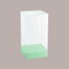 5 pz Scatola Trasparente Porta Uovo Cioccolato Pasqua Fondo Carta Verde 250x250H400mm [c3df3f95]