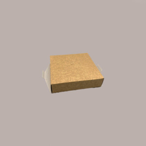 5 Pz Scatola Porta Uovo Cioccolato con Fondo in Carta Nature Golosa con Finestra Trasparente 250x250x370 mm [121d0dca]