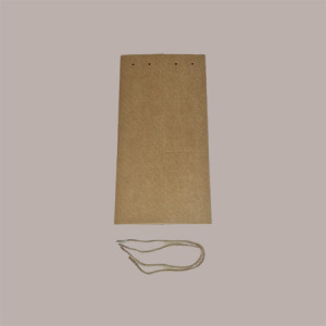 10 Busta Carta Avana Porta 1 Bottiglia Magnum con Cordini 115x115H380mm [513545e6]