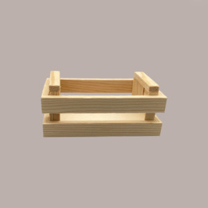 5  Mini Cassettina in Legno Naturale Rettangolare 110x60H45 mm