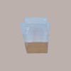 5 pz Scatola Trasparente Porta Uovo Cioccolato Pasqua Fondo Carta Avana Nature 150x150H200mm [24c9b43f]