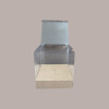 5 pz Scatola Trasparente Porta Uovo Cioccolato Pasqua Fondo Carta Avana Nature 150x150H250mm [5ed9d5cd]