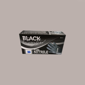 100 Pezzi Guanti Nitrile Black Senza Polvere Misura S gr 3,1 [f33d48ca]