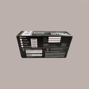 100 Pezzi Scatola Guanti Nitrile Black Senza Polvere Misura XL  gr 4,7 [6d73b5d2]
