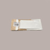 20 Pz Piccola Scatola con Finestra e Separatore Ideale per Confetti Carta Avana Nature Pratica 100x100H40 mm [92ff9b96]