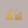 20 Pz Piccola Scatola con Cordino Ideale per Piccoli Articoli Regalo Carta Avana Grafica Cuore 50x50H50mm [4bb9d2a9]