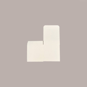20 Pz Piccola Scatola Pieghevole in Cartoncino Seta Bianco ideale per Confetti Piccoli 90x90H90mm