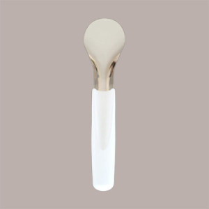 1 Pz Spatola Gelato in Acciaio con Manico Ergonomico Bianco 26cm [da222921]