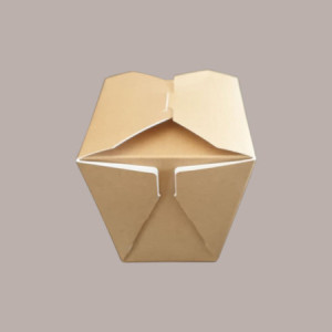 50 Pz Box Carta Alimenti Mini Asporto Foodbox Avana 85x65H90mm