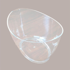 Secchiello Porta Ghiaccio Plexiglas Grande Trasparente 40x29H25