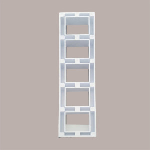 Stampo in Plastica 5 Monodosi per Biscotto Colombina 55x62 mm