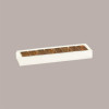 Scatola Porta Cioccolatini Quadretto in Carta Seta Bianco 240x50H30mm 10 pezzi [b3bff604]