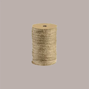 2 Pz Fettuccia Nastro Juta Naturale Confezionamento 10mm x 25 Mt
