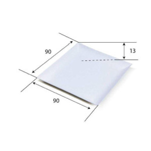 50 Pz Monoporzione Piatto Quadrato Komodo Finger Food in Polpa di Cellulosa Bio 90x90 mm [994dad72]