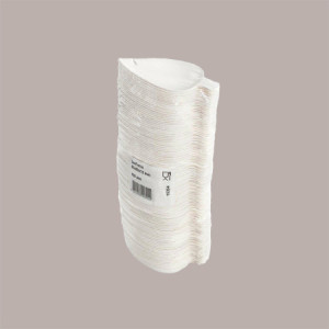 100 Pz Monoporzione Vassoietto Foglia Finger Food in Polpa di Cellulosa Bio 95x60x12 mm [b89d2a63]