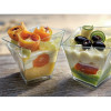 60 Pz Monoporzione Bijoux Quadrato Finger Food Plastica Trasparente 60cc [990ae479]