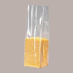 50 Pz Sacchetto Polipropilene Fondo Carta PLP 140+80H340 mm