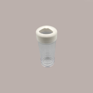 1 Pz Dosatore PS Trasparente con Tappo Bianco Ideale per Granelle PoloPlast [d0011a27]