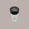 1 Pz Dosatore PS Trasparente con Tappo Nero Ideale per Granelle PoloPlast [3996402f]