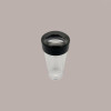 1 Pz Dosatore PS Trasparente con Tappo Nero Ideale per Granelle PoloPlast [57adc226]