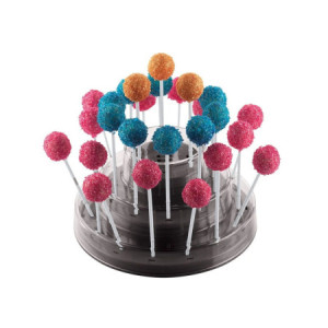 1 Pz Espositore Pops Stand per Cake Pops, Easy Pops e Finger Mini su Stecco Grafica Nera Dm 220H110mm [6ea90e51]
